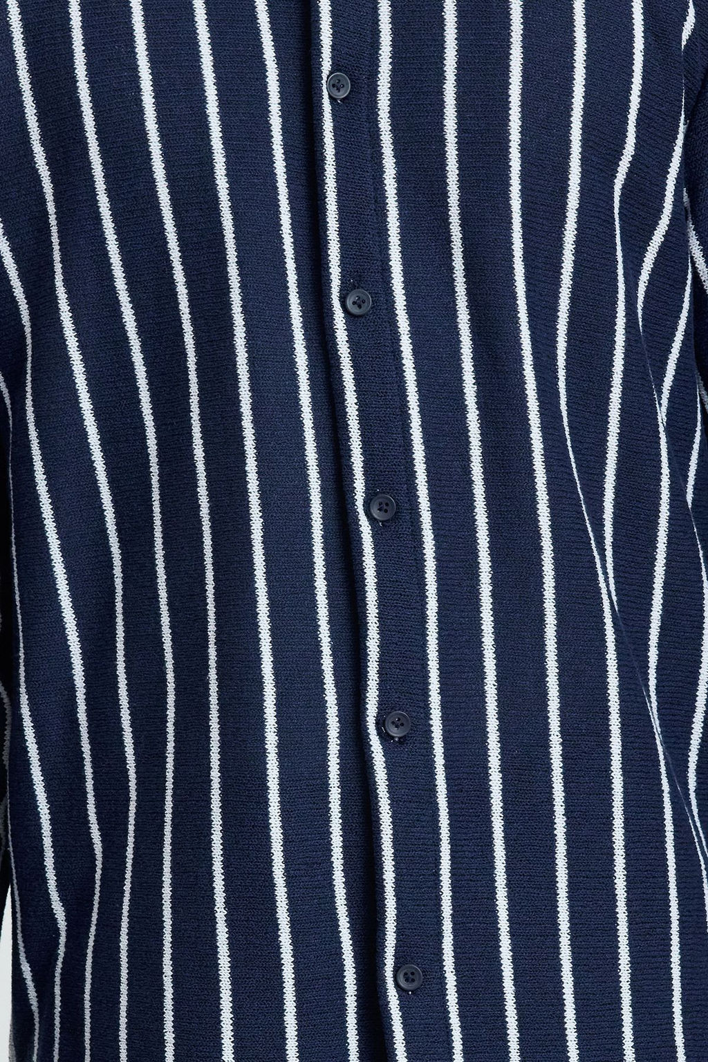TRENDYOL MAN Lacivert Regular Fit Fake Triko K?sl?k Gomlek TMNAW25GO00028 - Trendyolmilla фото 4