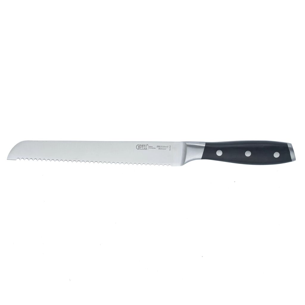 50580 GIPFEL Нож для хлеба HORECA PRO 20см, кованый. Материал лезвия: сталь X30CR13. Материал ручки: пластик ABS. Толщина: 2,3 мм.  фото 2