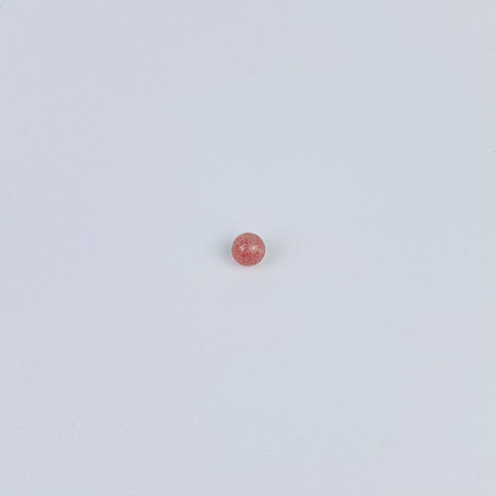 Бусины для украшений из Клубничного кварца (5 шт)