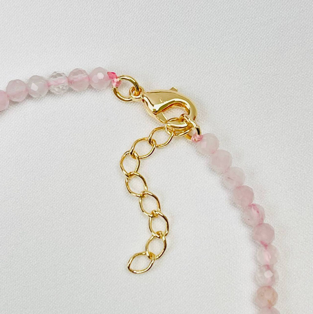 Браслет из Розового кварца и Жемчуга - Радуга самоцветов фото 4