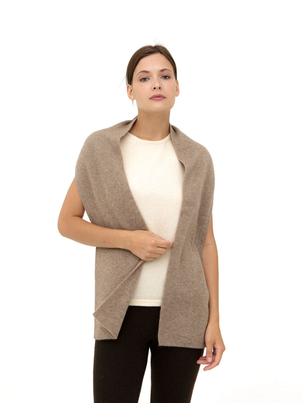 Шарф из кашемира 03034 капучино