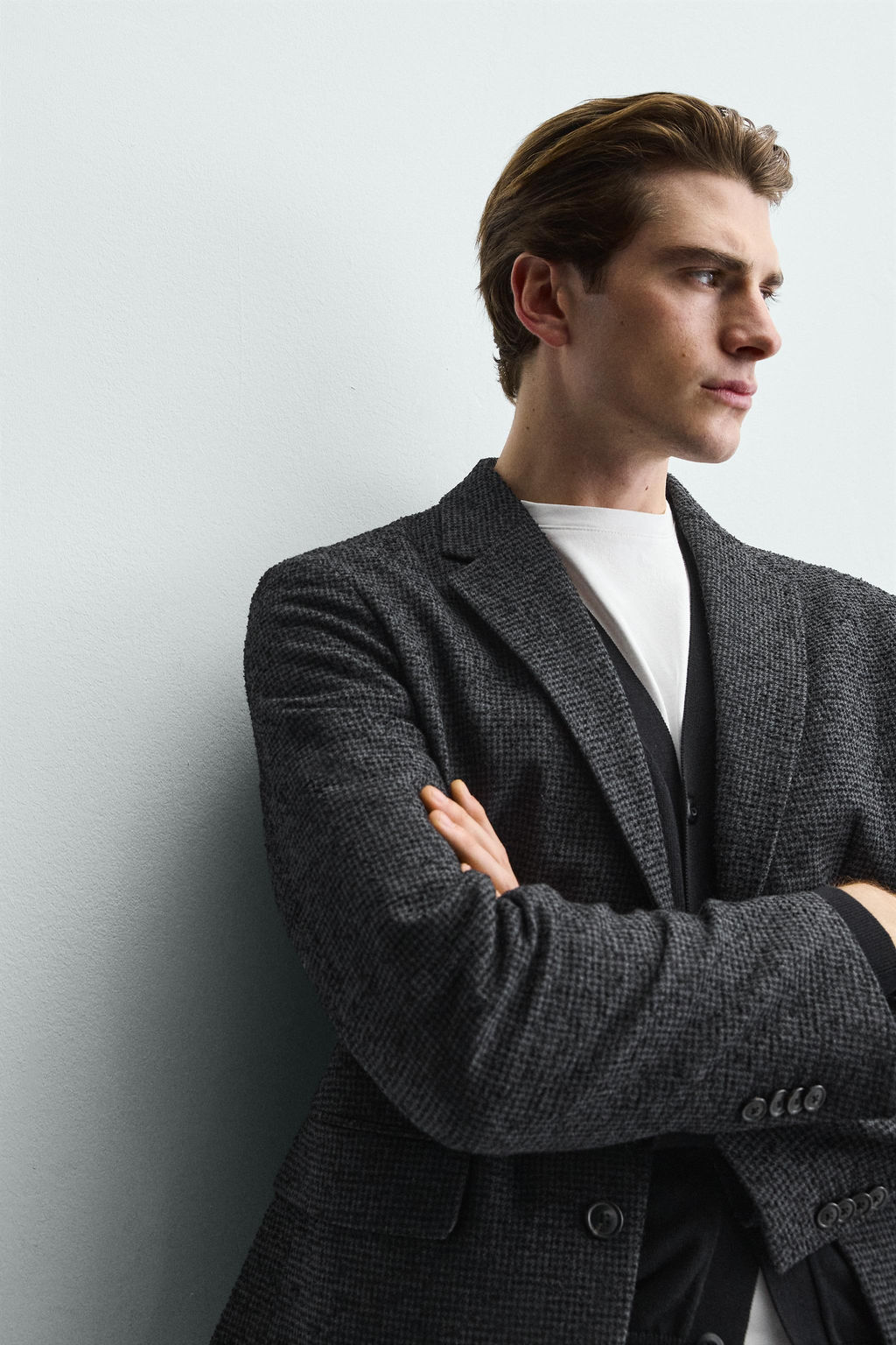 BOUCL_ HOUNDSTOOTH BLAZER - Zara фото 6