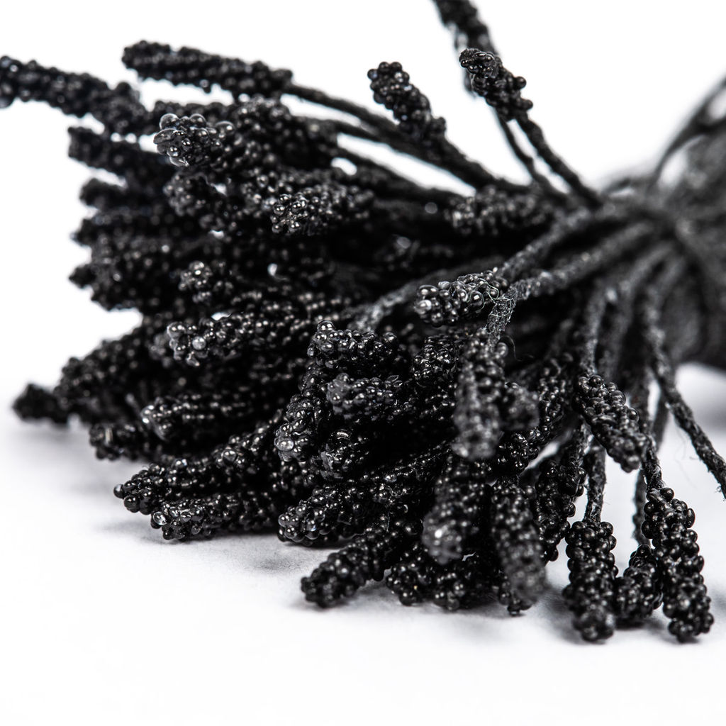 Blumentag Тычинки для искусственных цветов TIC/B-1.5 10 х 85 шт черный/black фото 5