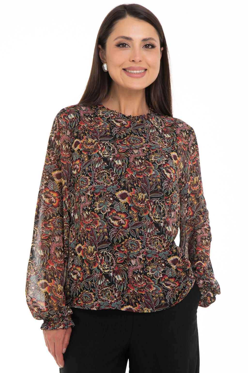 Блуза Волшебный шифон (вамп) - Diolche фото 4