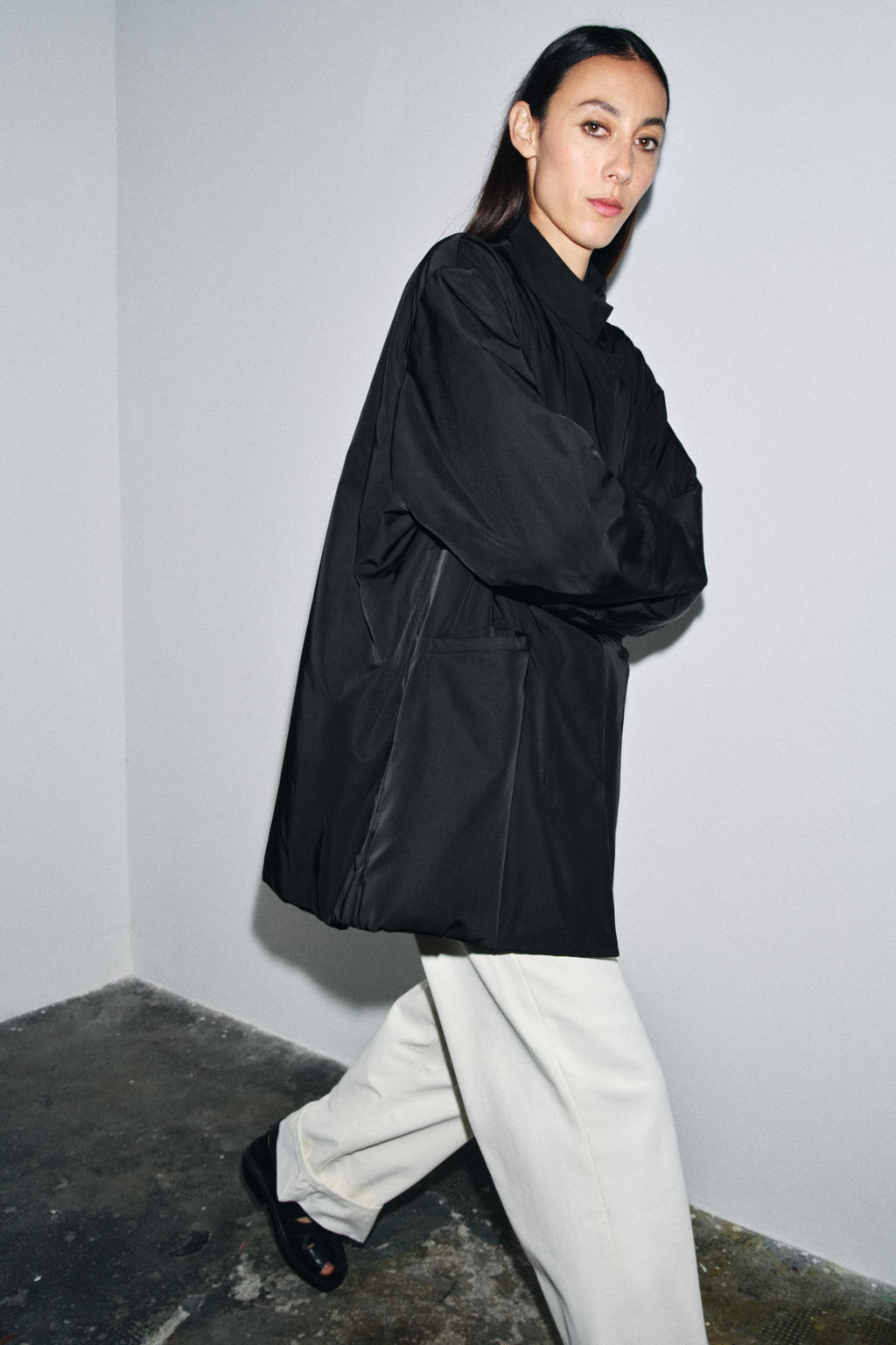 OVERSIZED NYLON JACKET ZW COLLECTION - Zara фото 10