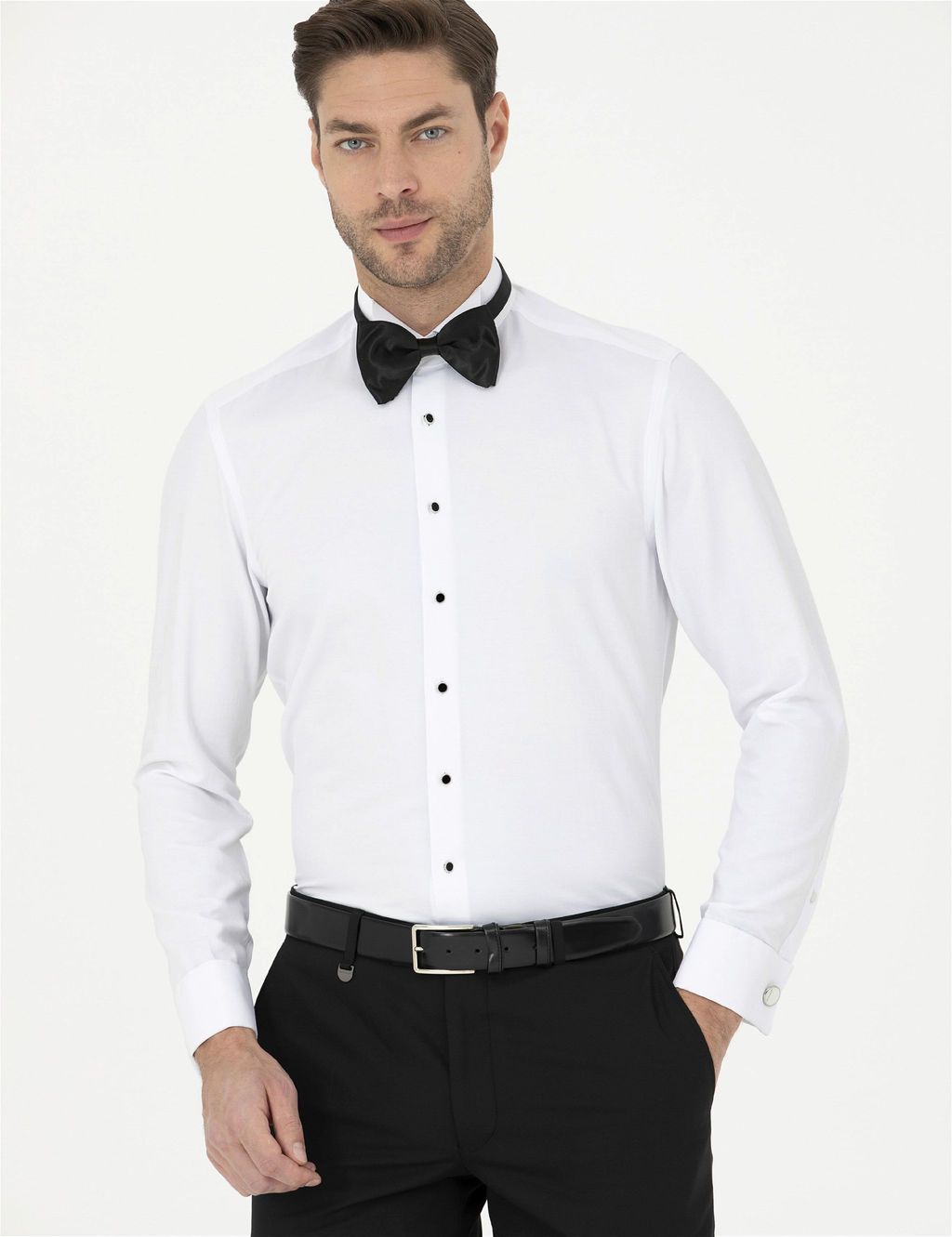 Beyaz Slim Fit Smokin G_mlek
