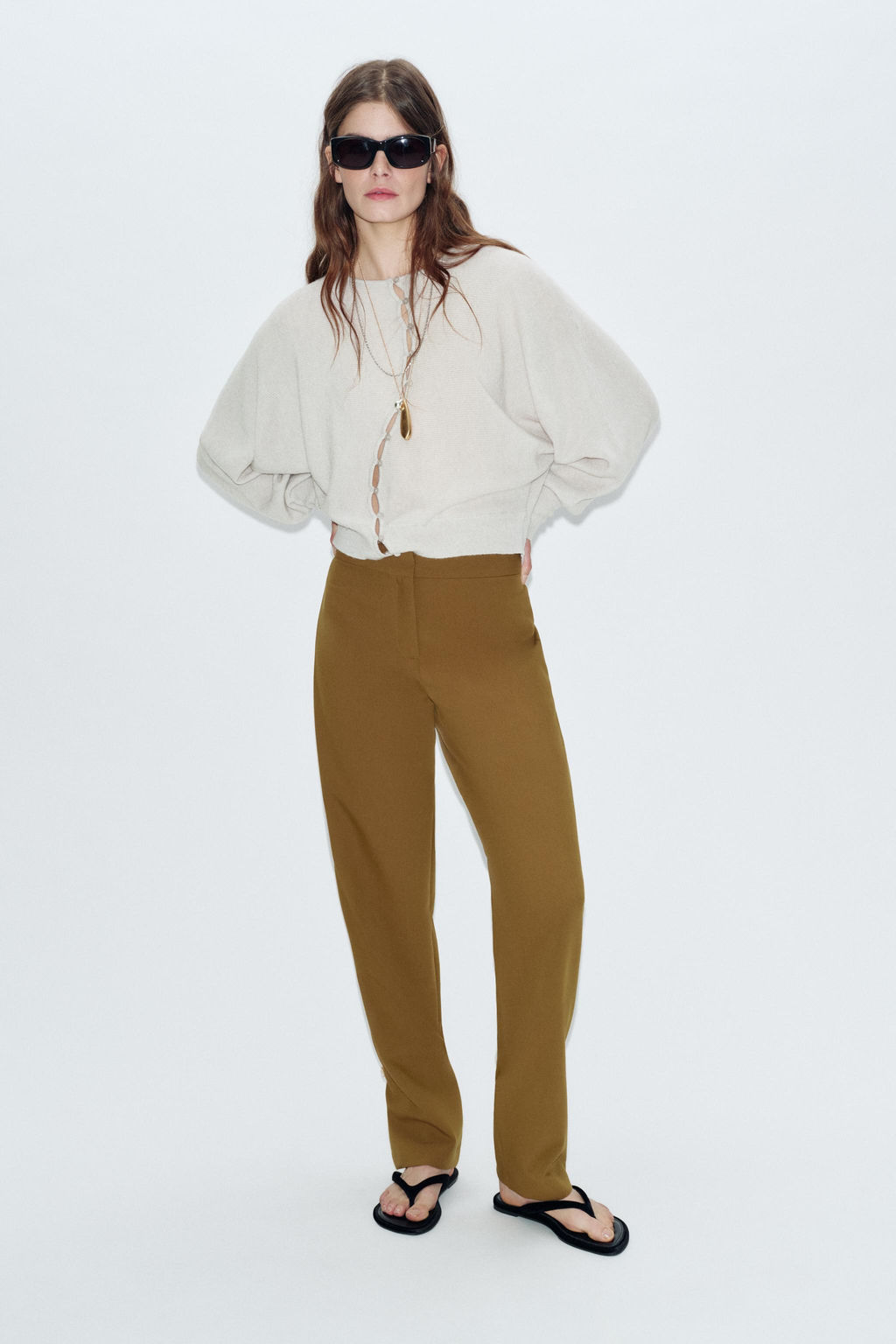 TROUSERS WITH ADJUSTABLE HEM - Zara фото 13