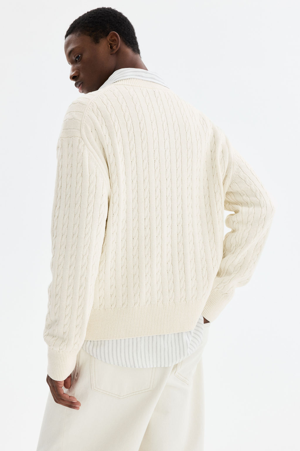 Jersey en punto trenzado Regular Fit - H&m фото 6