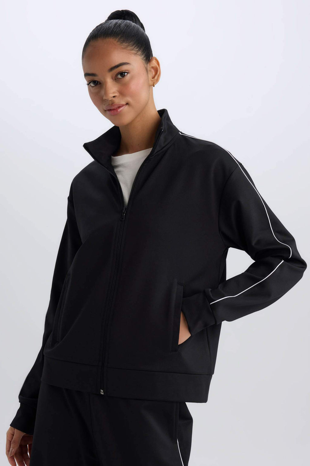 DeFactoFit Standart Fit Cepli Fermuarl? Sweatshirt  фото 4