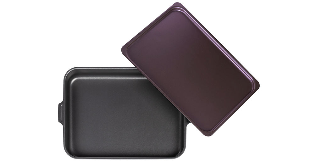 АП_VIOLET Противень 230*300 мм, 2 цельн руч, мет/кр, а/п, Сплав А5, арт. 3633023 Калитва