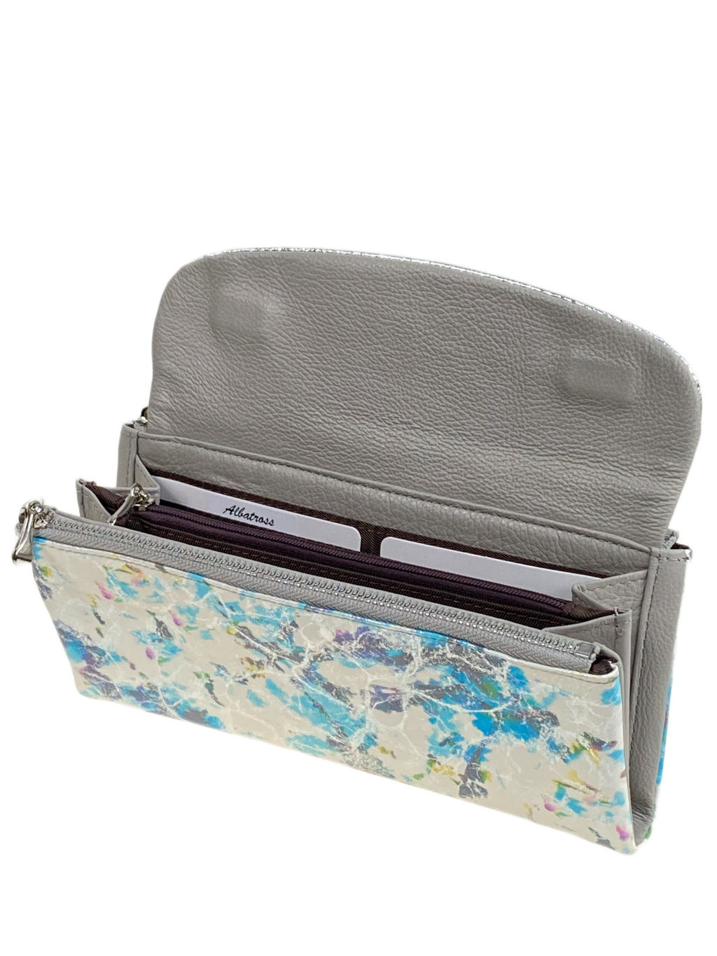 Женский кошелёк из натуральной кожи мультицвет - Greta фото 2