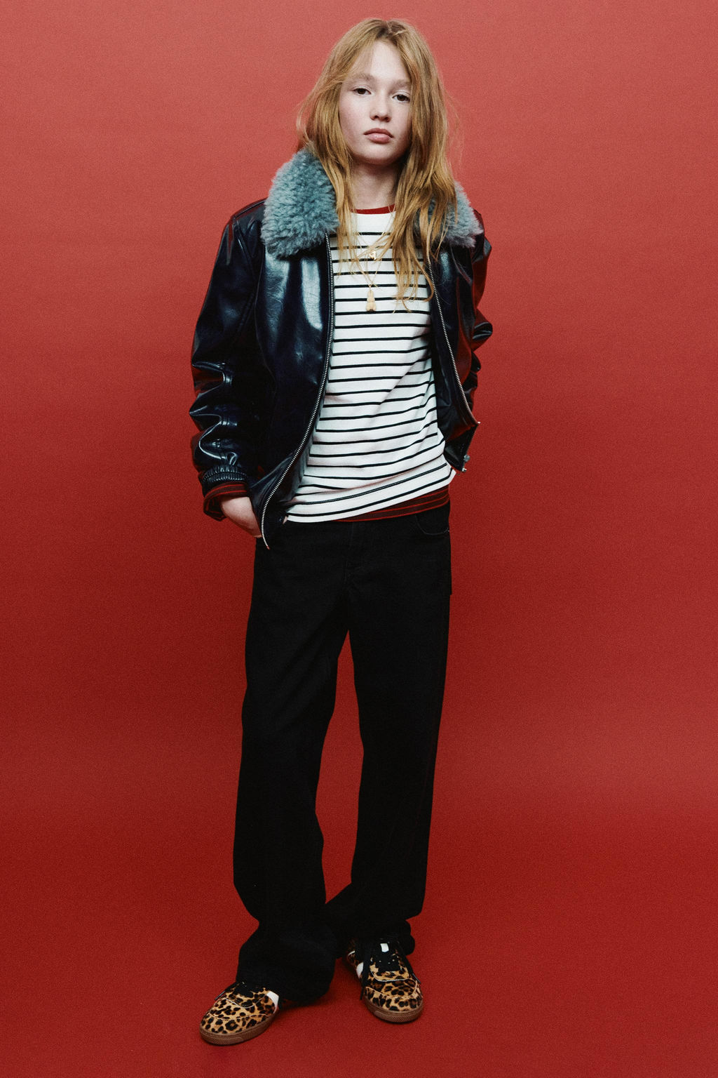 WIDE-LEG JEANS WITH STAR STUDS - Zara фото 6