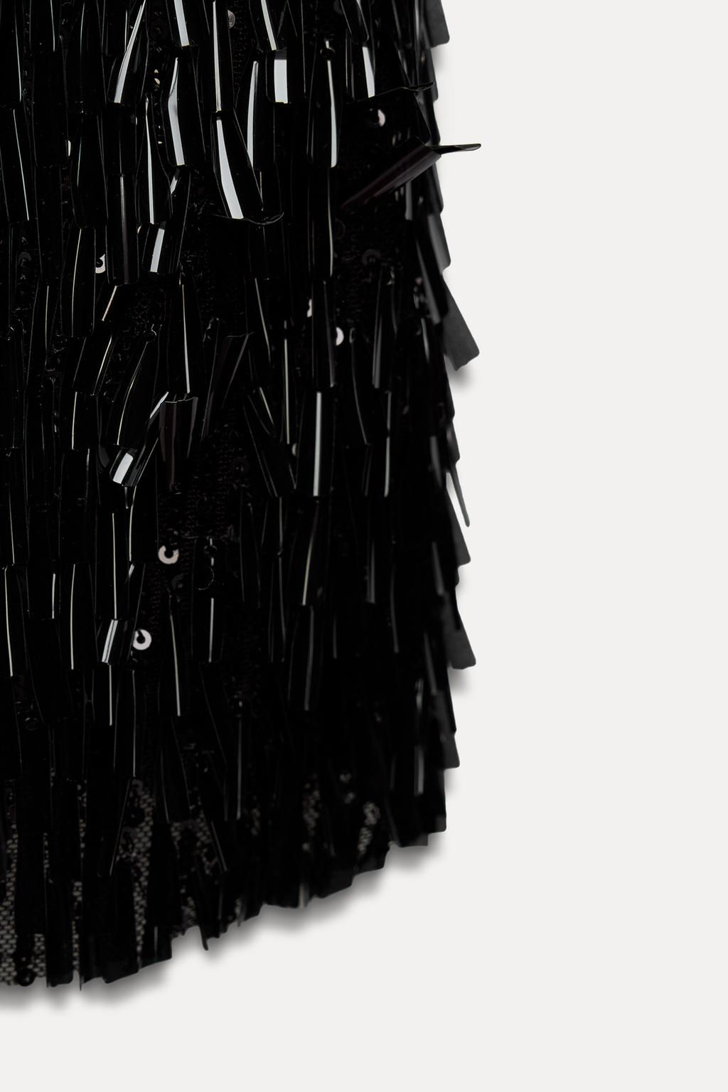 ZW COLLECTION SEQUIN STRAP TOP - Zara фото 10