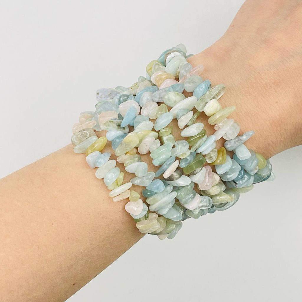 Бусины для украшений из Берилла микс крошка 80 см