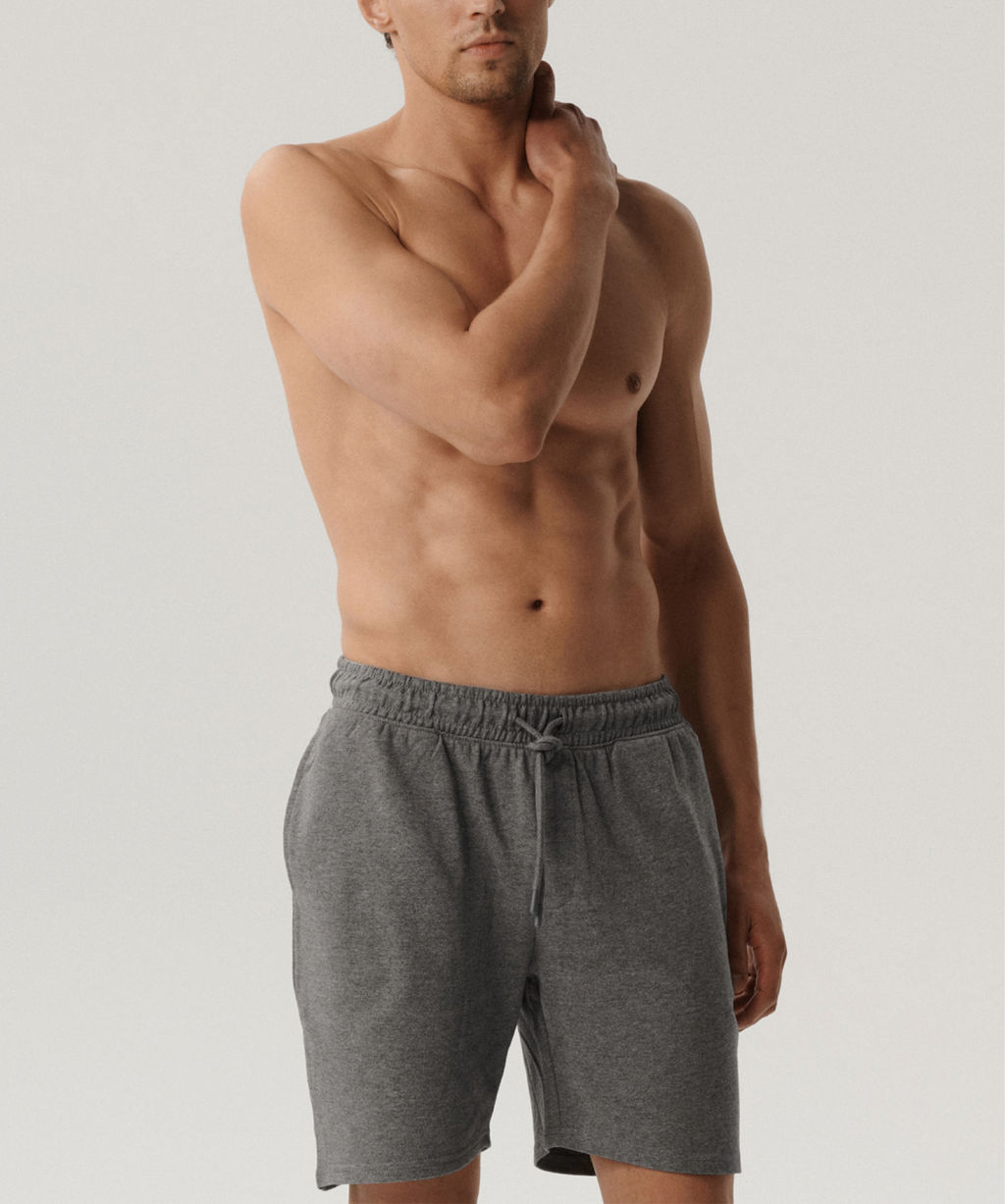 ATLANTIC HMB-005 Спортивные шорты мужские French Terry темно-серый меланж