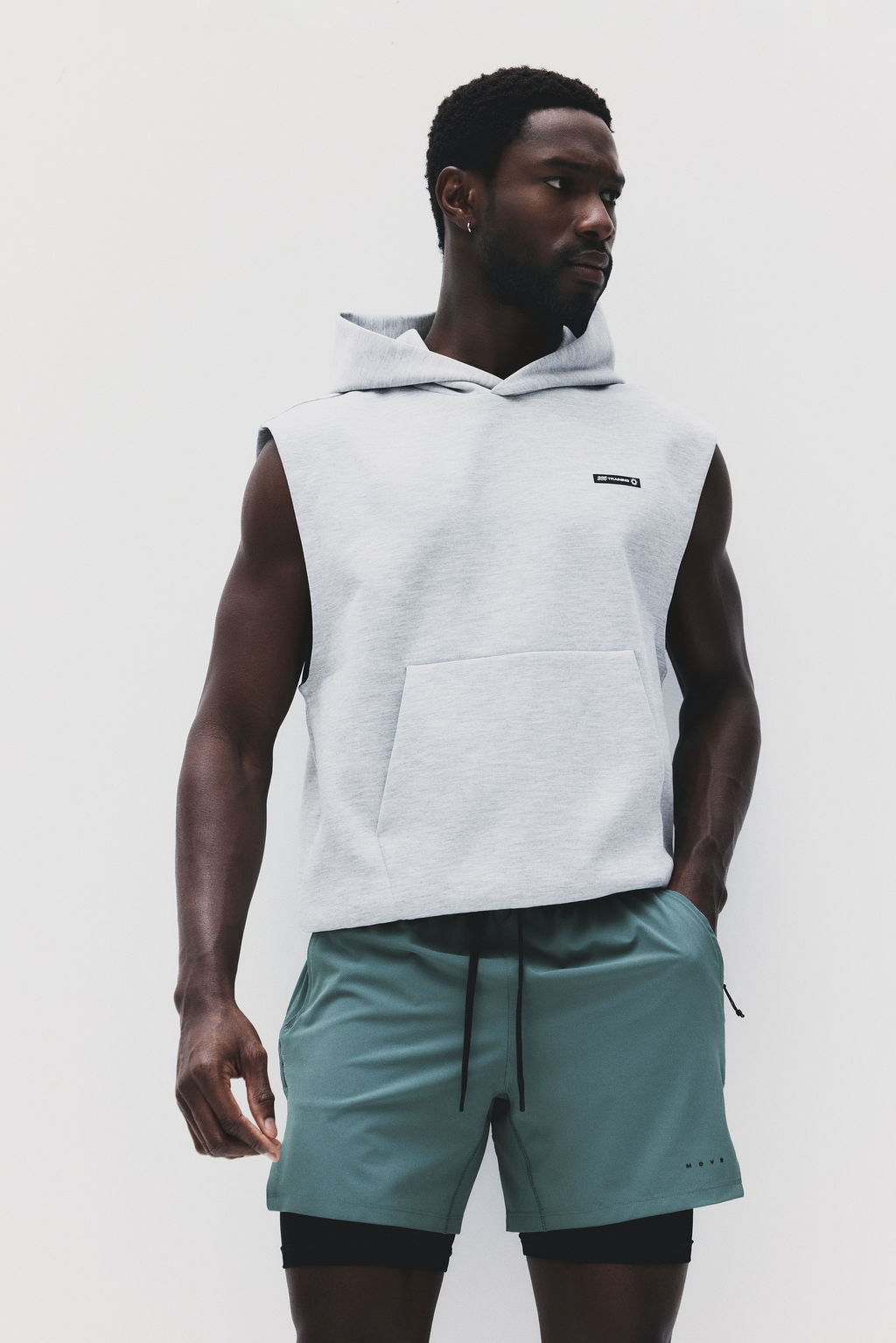 Pantal?n corto de doble capa con DryMove - H&m фото 6