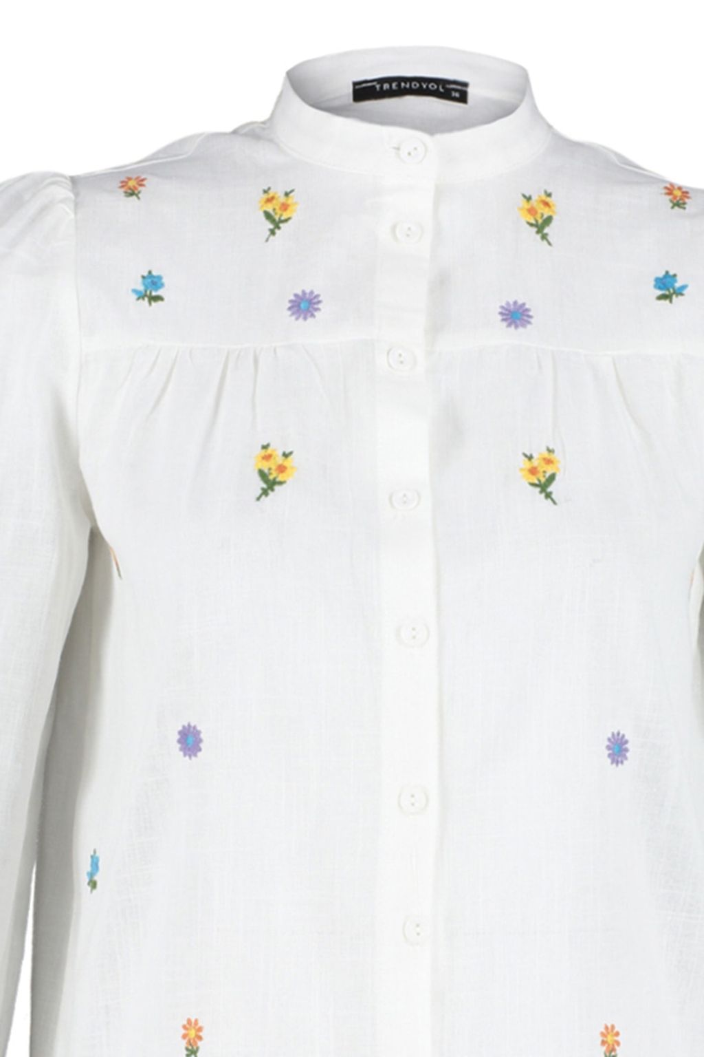 Ekru Nak?s Detayl? Regular Normal Kal?p Dokuma Gomlek TWOSS23GO00152