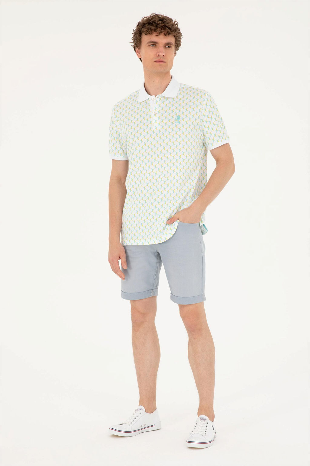 U. S. Polo Assn / Мужская мятная футболка - U.s. polo assn фото 4