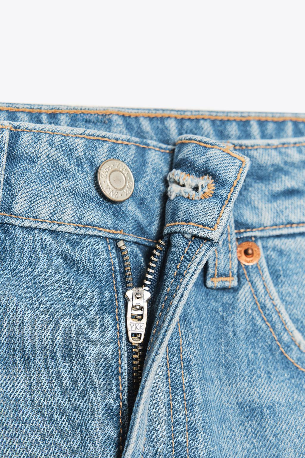 TRF MID-RISE DENIM BERMUDA SHORTS - Zara фото 19