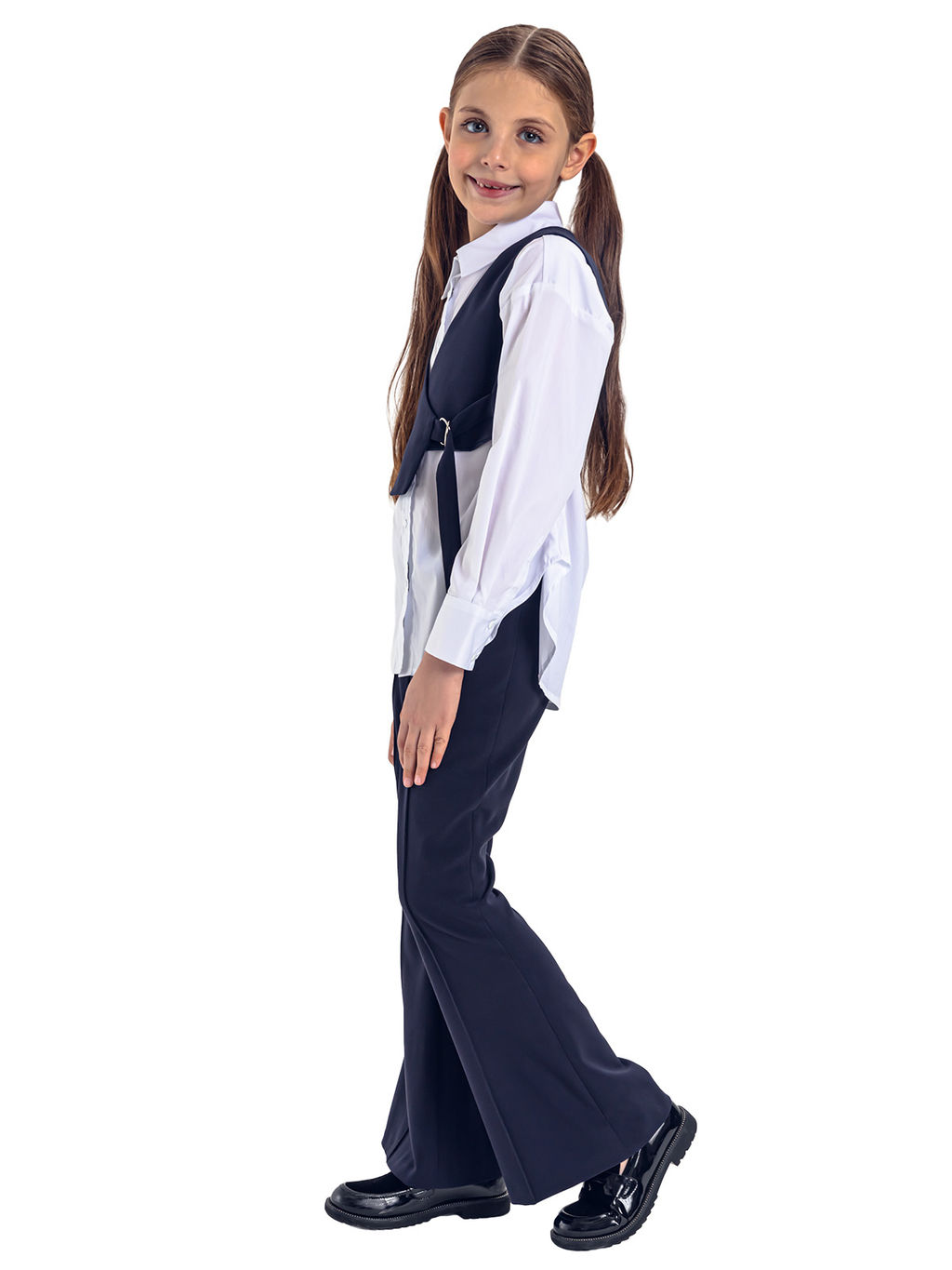 Школьная блузка для девочки О76507 - Карамелли фото 3