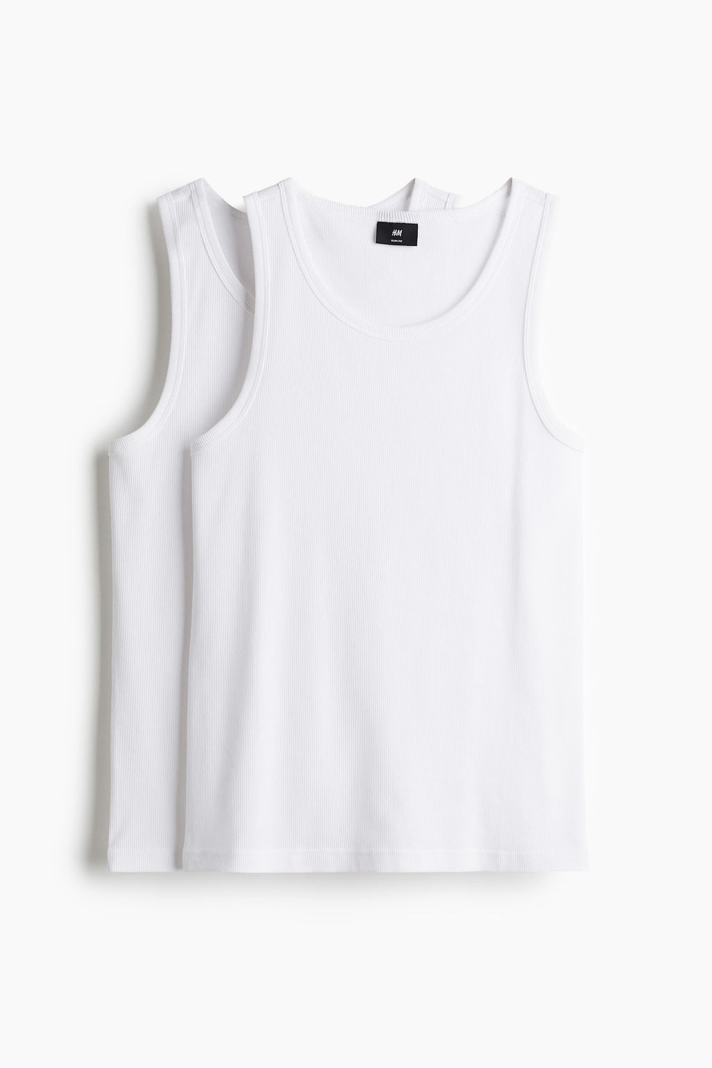 Pack de 2 camisetas sin mangas en canale Slim Fit - H&m фото 5