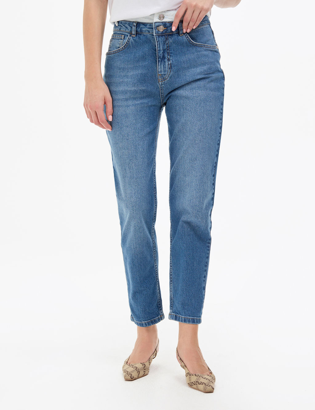 A__k Mavi Mom High Waist Fit Jean Pantolon