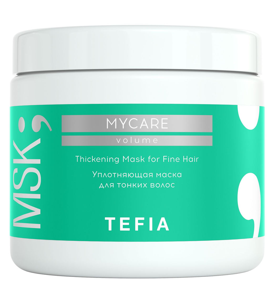 Уплотняющая маска для тонких волос VOLUME, 500мл Mycare TEFIA