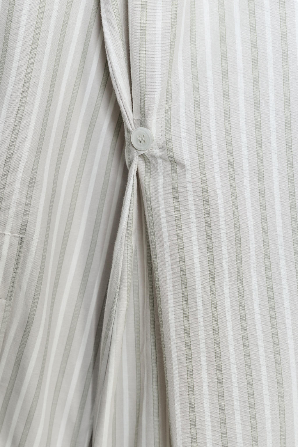 STRIPED POPLIN SHIRT WITH SHOULDER PADS - Zara фото 9
