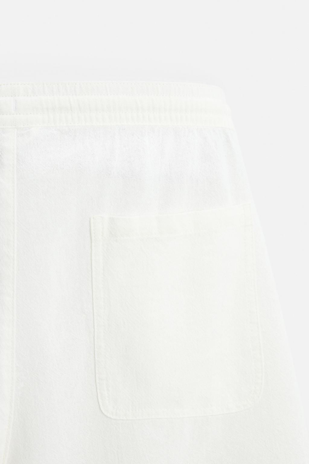 EMBROIDERED TEXTURED BERMUDA SHORTS - Zara фото 18