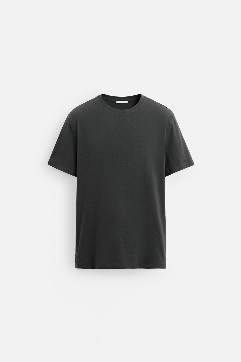 BASIC SLIM FIT T-SHIRT - Zara фото 60