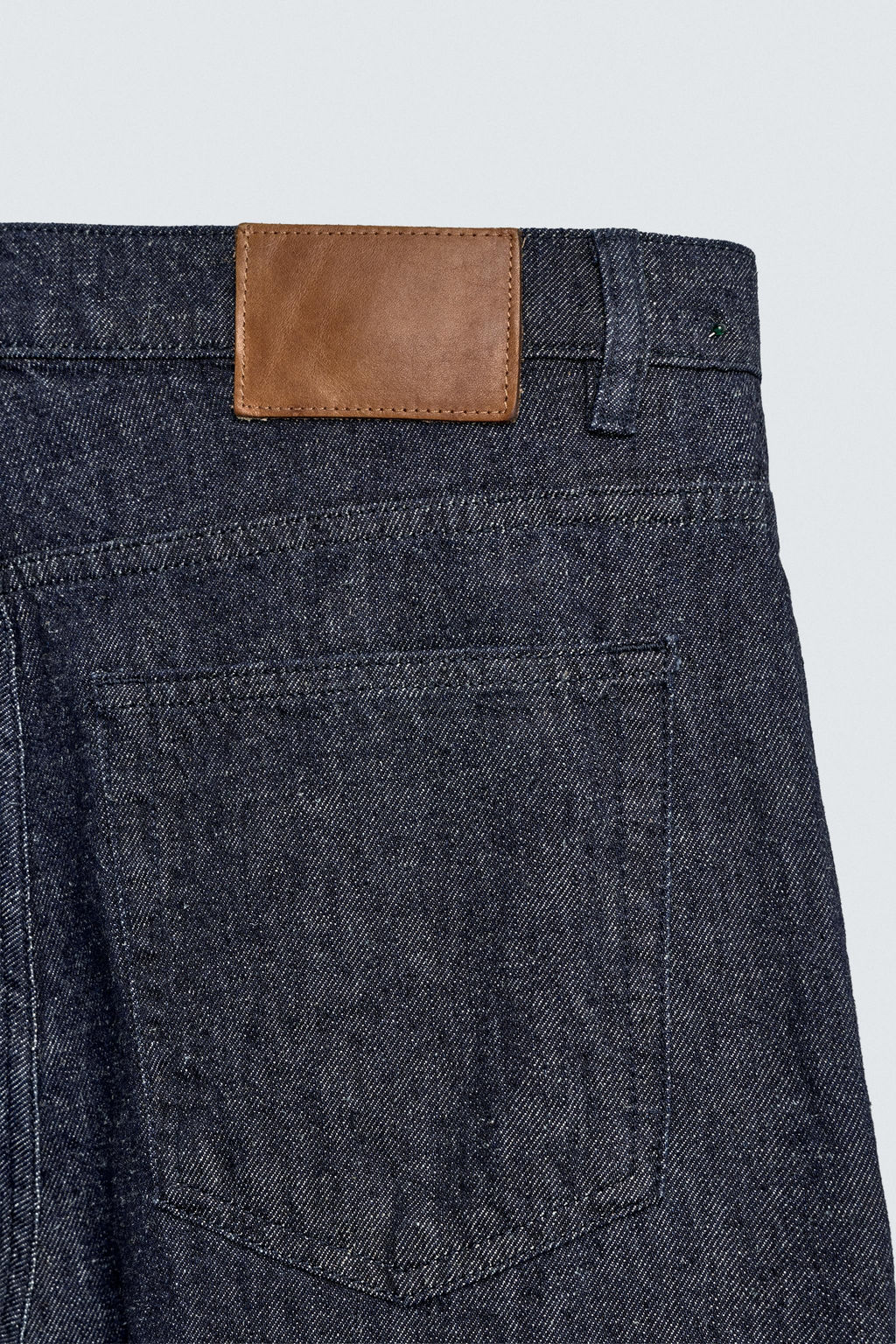 JEANS STRAIGHT FIT ALGOD?N - C??AMO / Azul - Zara фото 11