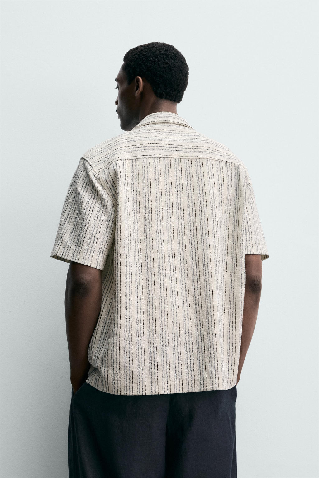 CAMISA ESTRUCTURA TEXTURA / Crudo / Azul - Zara фото 3