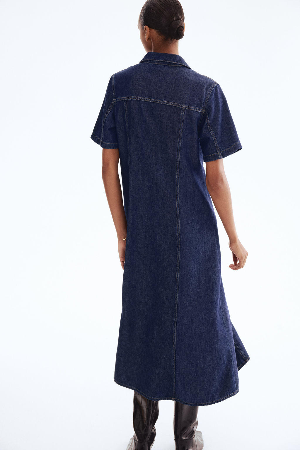 Vestido camisero en denim - H&m фото 4
