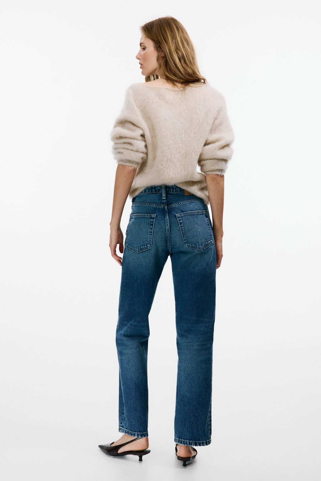 Straight High Waist Ankle Jeans - H&m фото 13