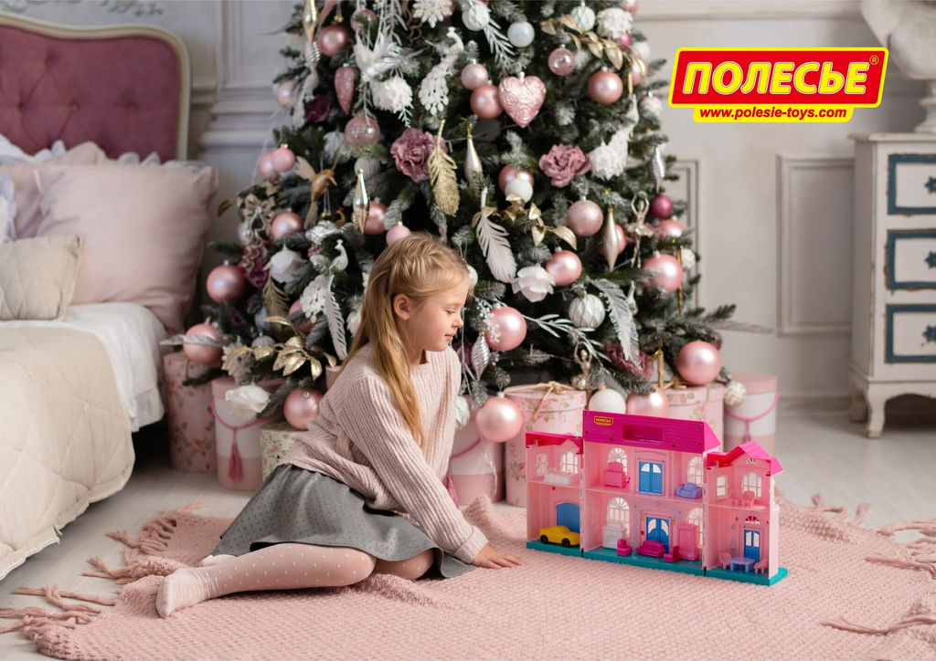 Кукольный домик София с набором мебели и автомобилем (14 элементов) (в пакете) - Полесье фото 10