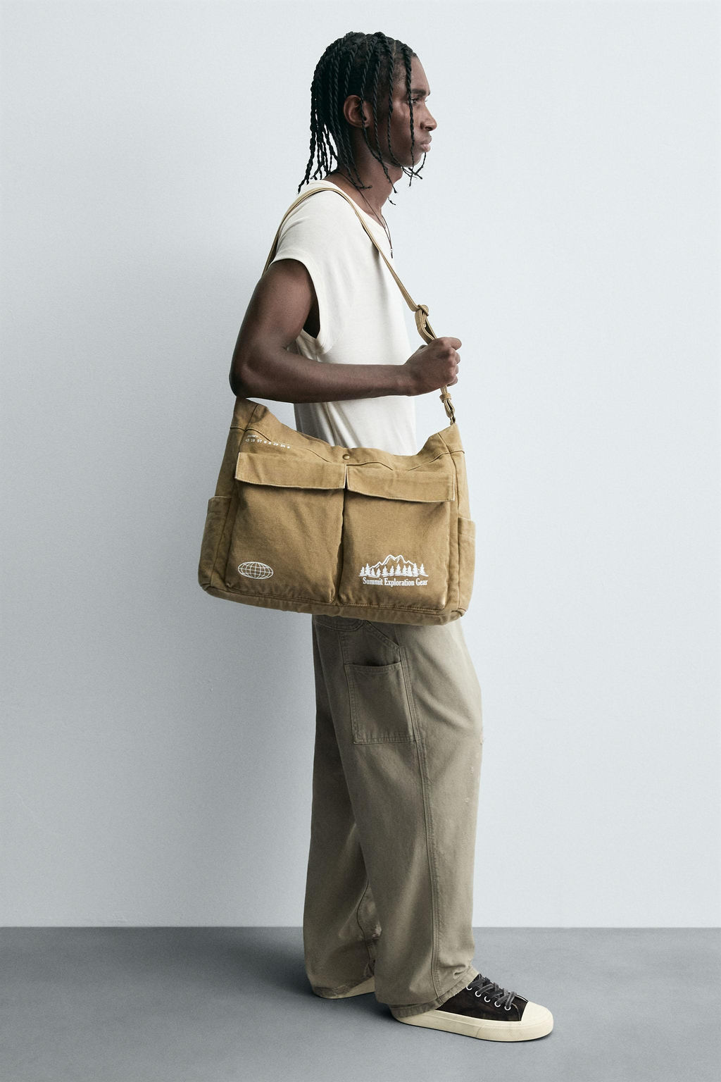 FABRIC SHOULDER BAG - Zara фото 2