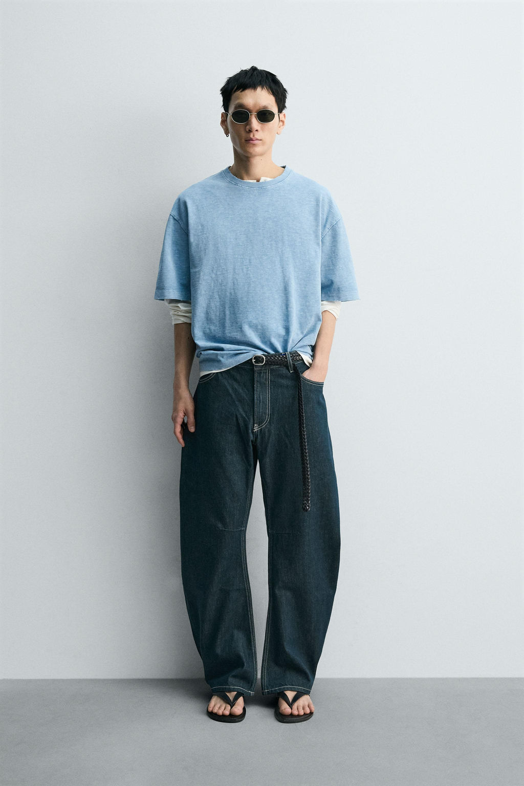 JEANS RELAXED BARREL FIT / ?ndigo - Zara фото 5