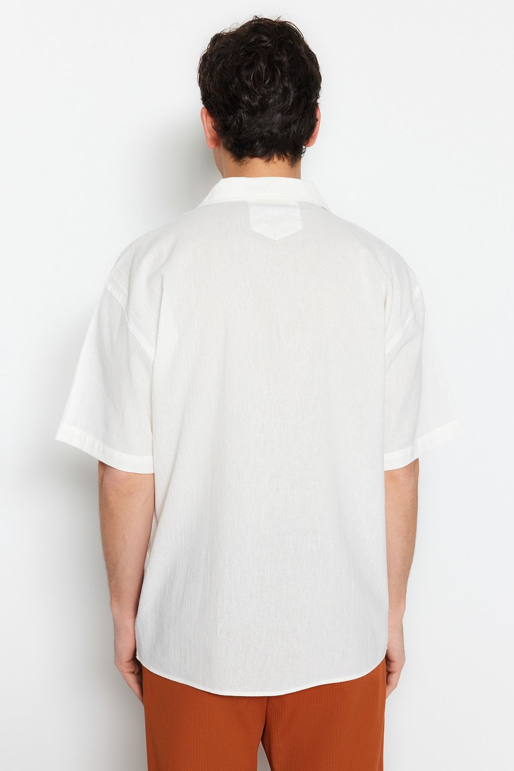TRENDYOL MAN Yesil Oversize Fit Yazl?k Pamuklu Gomlek TMNSS23GO00080 - Trendyolmilla фото 5