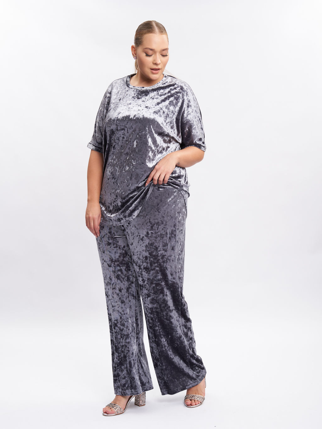 Бархатный костюм KO42911GRY23 - Артесса фото 6