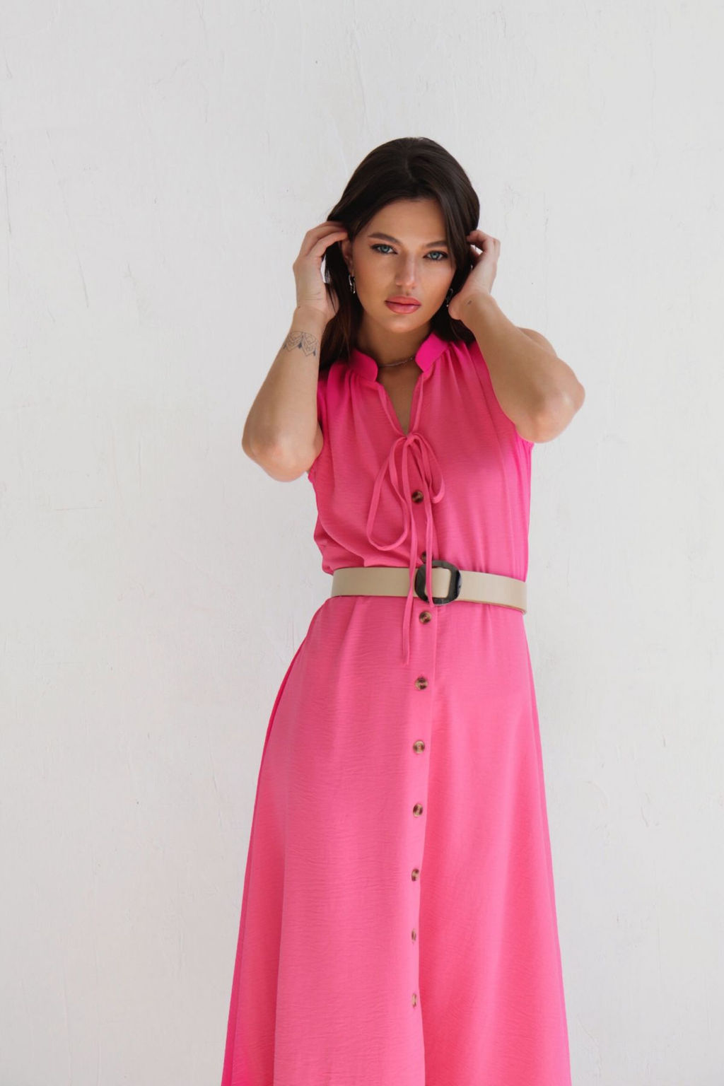 Платье, как из к/ф Красотка, ярко-розовое - Martichelli фото 10