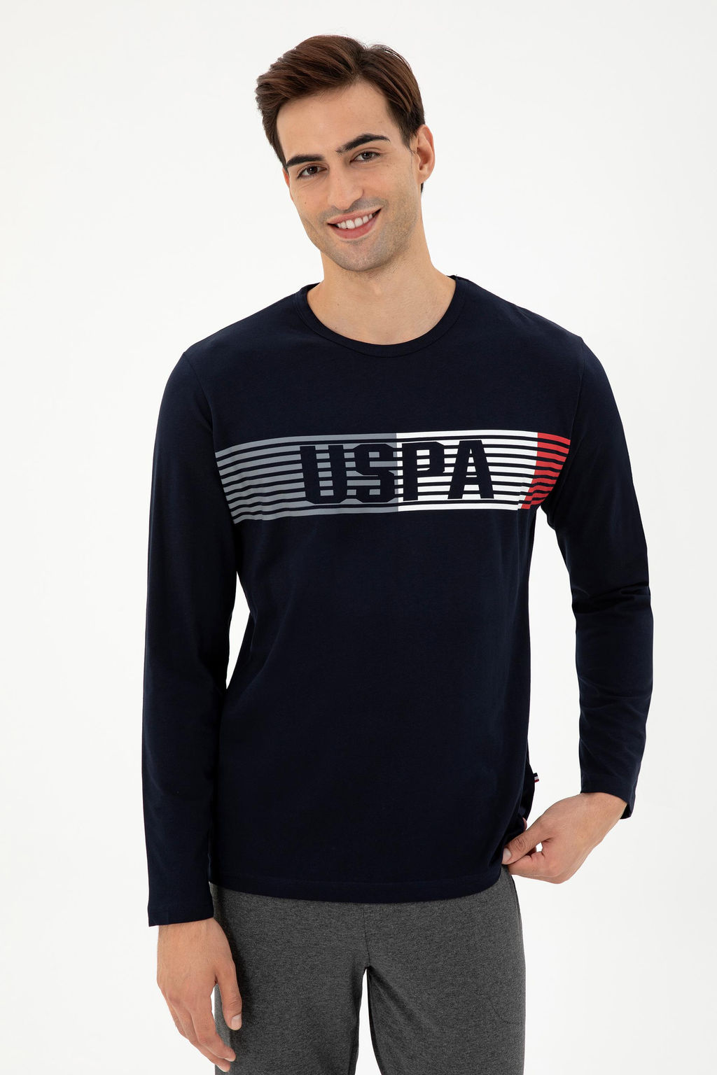 Мужской темно-синий пижамный комплект Неожиданная скидка в корзине - U.s. polo assn фото 3