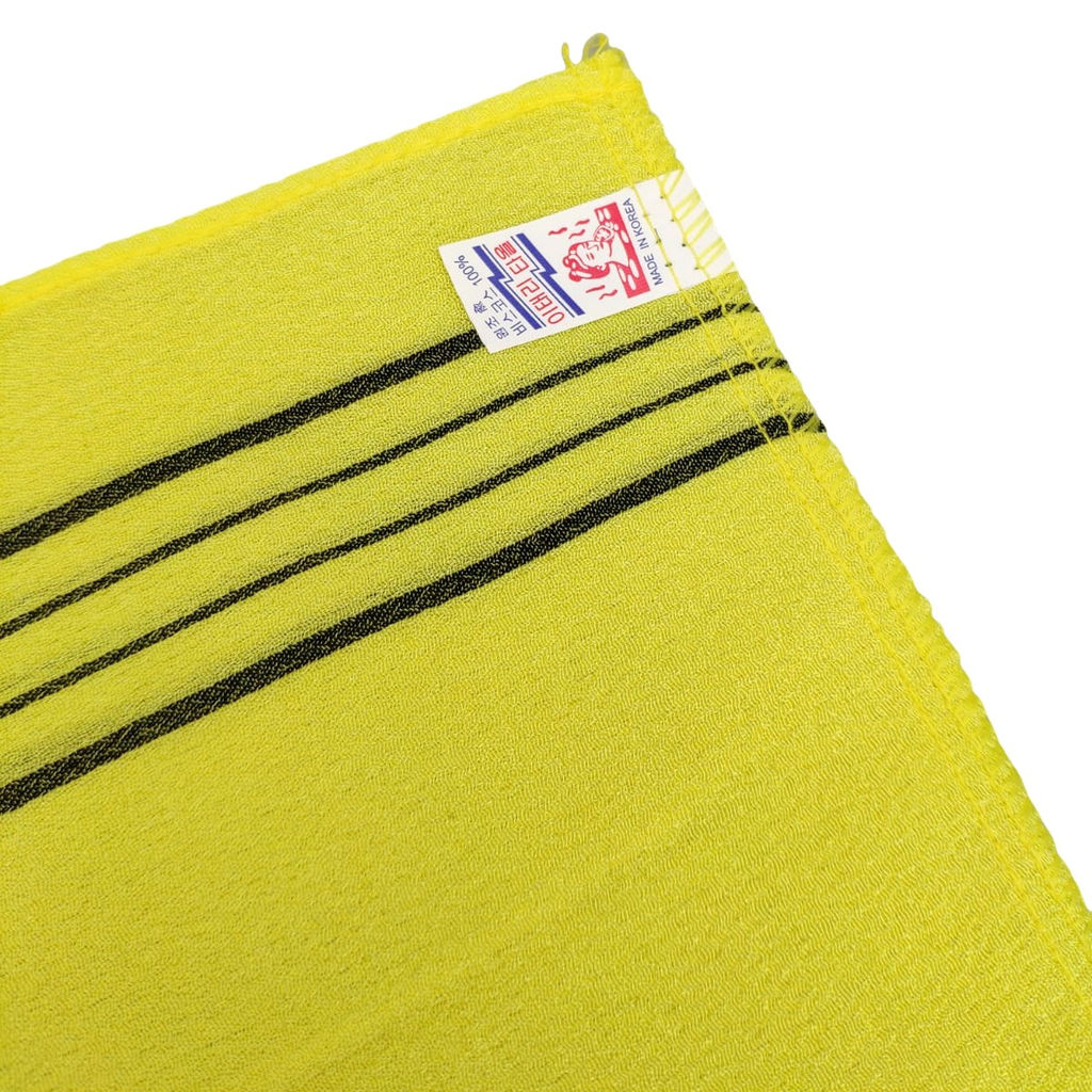 Bath Towel Мочалка-варежка для душа с пилинг-эффектом, однослойная, жёлтый