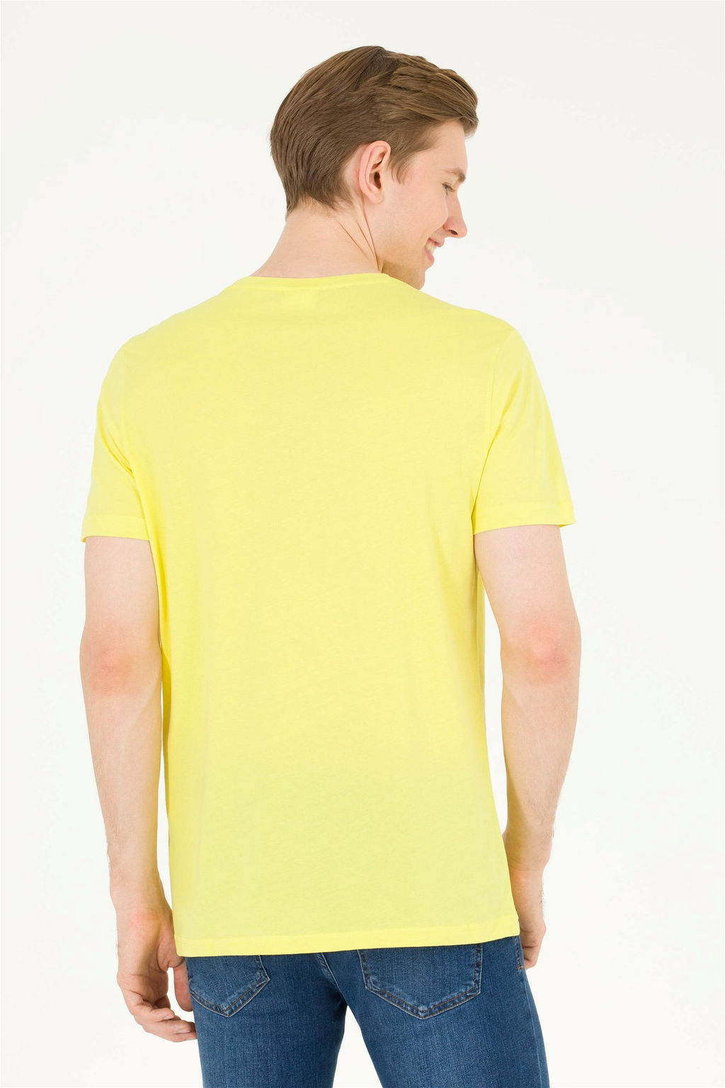 U. S. Polo Assn Мужская футболка Citron Basic с круглым вырезом - U.s. polo assn фото 12