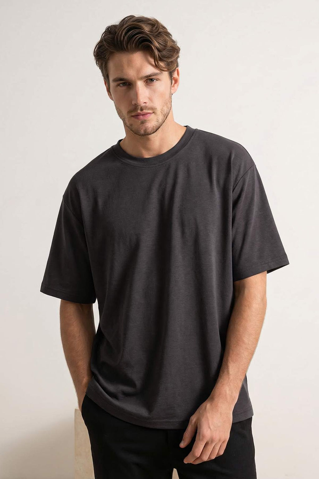 Indigo Wardrobe Essentials Dusuk Omuz Regular Fit Yumusak Tuse Modal T-Shirt TMNSS26TS00007 - Trendyolmilla фото 11