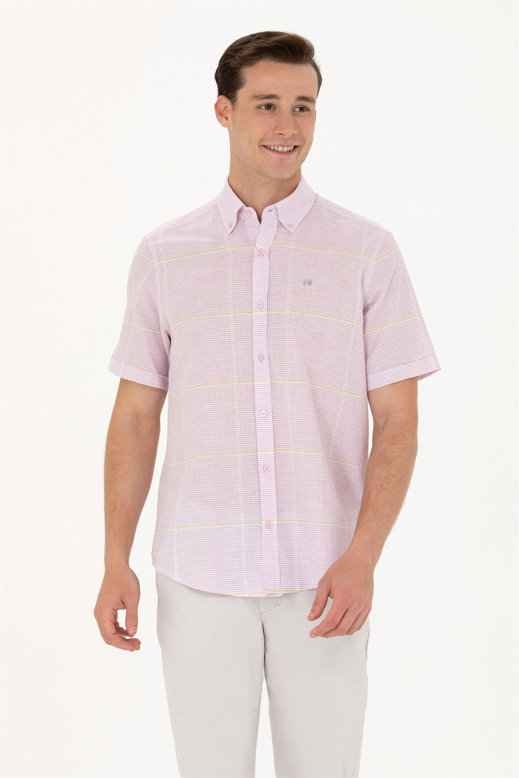 U. S. Polo Assn Мужская рубашка с коротким рукавом Magnolia - U.s. polo assn фото 8