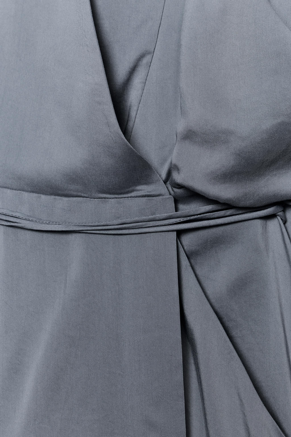 VESTIDO CORTO CRUZADO ZW COLLECTION / Azul / Gris - Zara фото 4