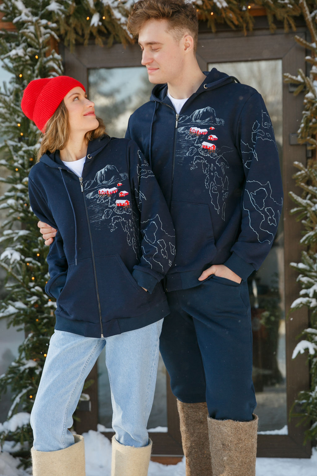 Толстовка на молнии женская Lofoten Landscape - Captain's mate фото 19