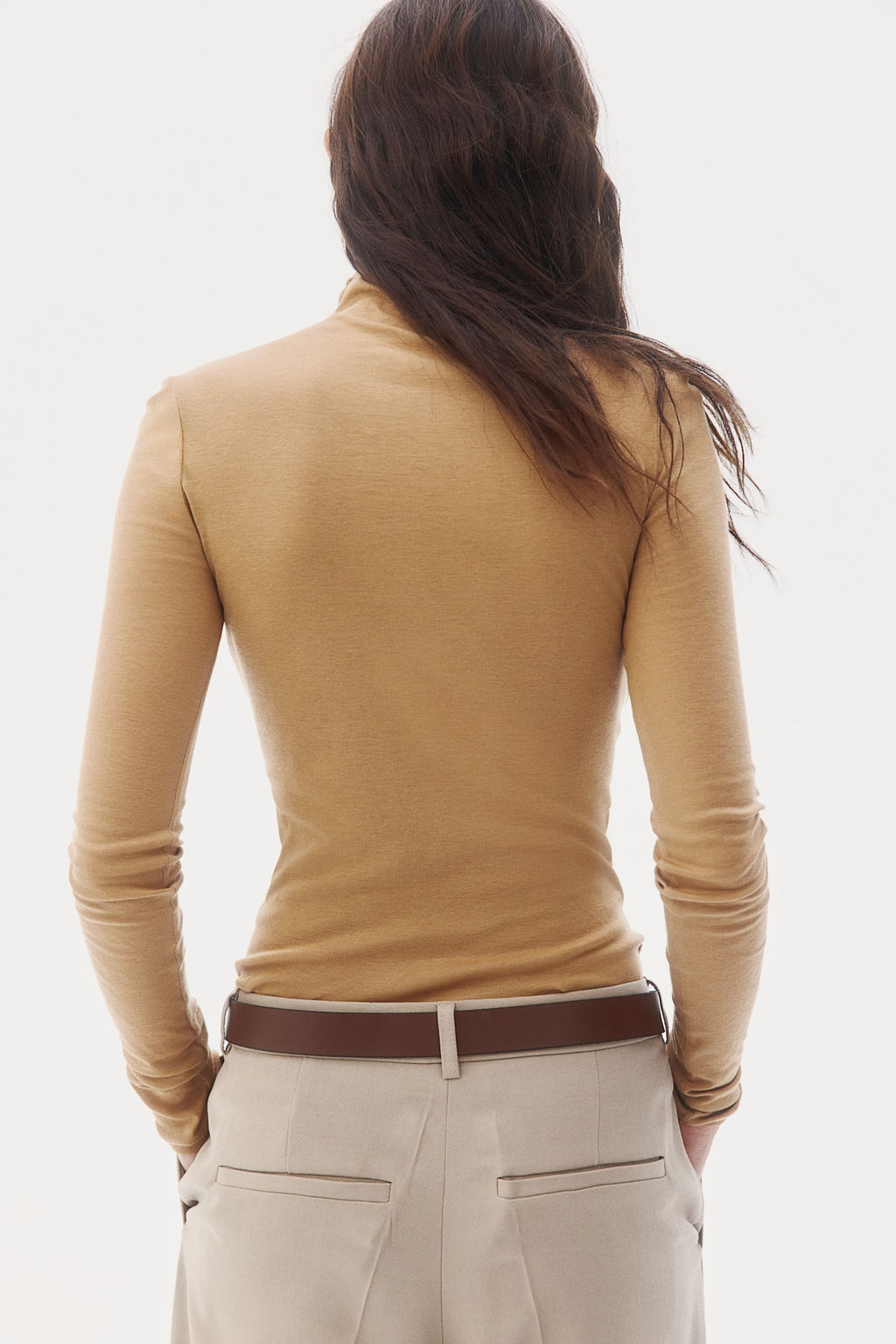 Top de algodon pima con cuello perkins - H&m фото 5