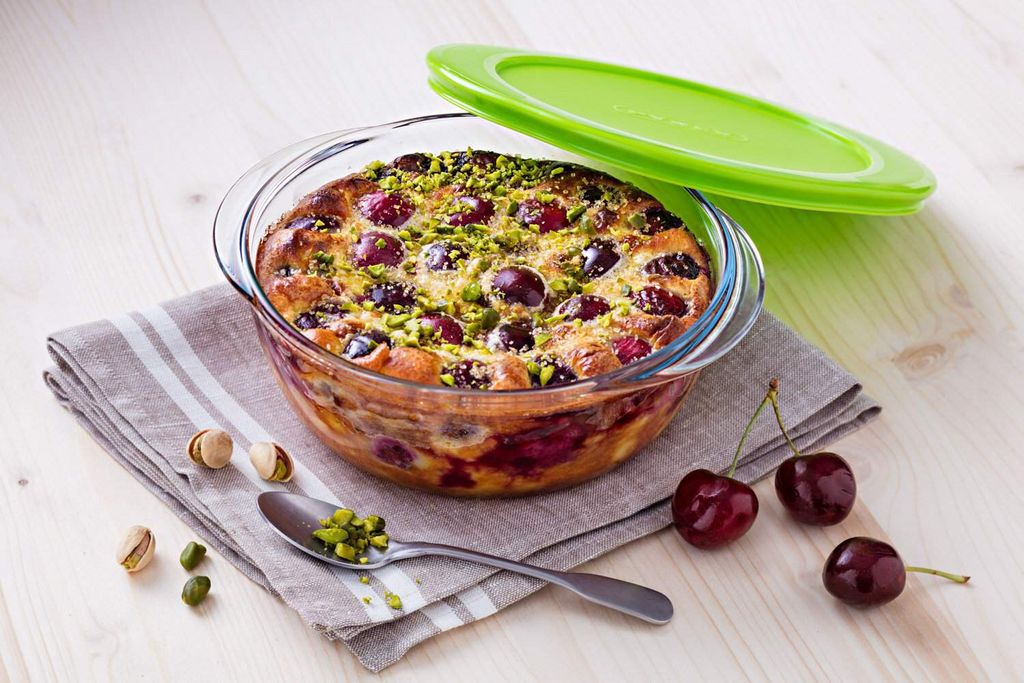 Блюдо для запекания и выпечки с крышкой COOK&STORE 2.3л 26х23х8см круглое