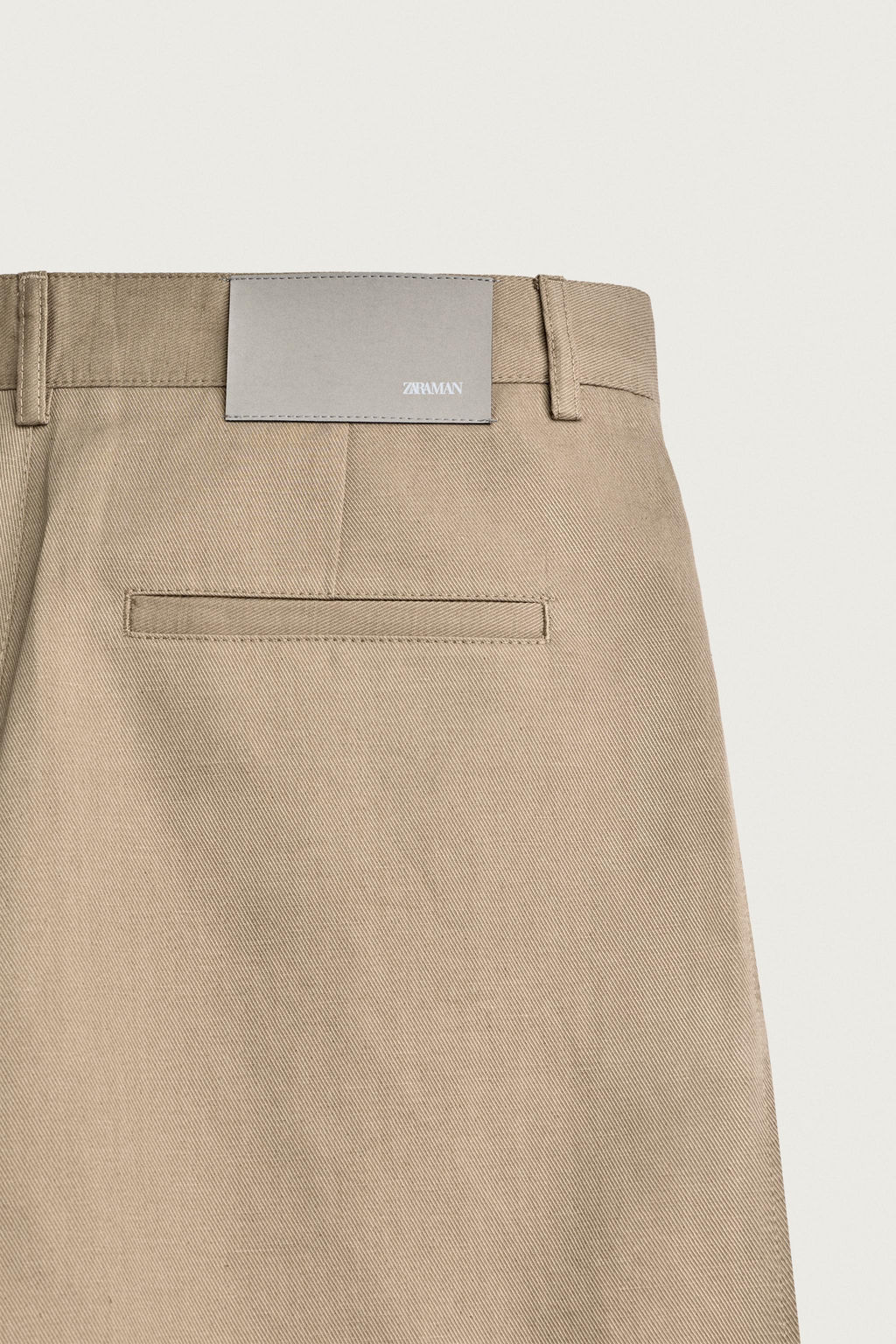 PANTAL?N RELAXED FIT PLIEGUES / Beige - Zara фото 10